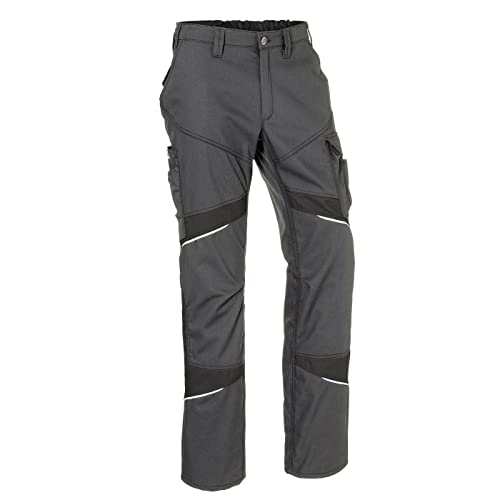 KÜBLER Workwear KÜBLER ACTIVIQ Cotton+ Arbeitshose anthrazit, Größe 48, Herren-Arbeitshose aus verstärkter Baumwolle, robuste Arbeitshose von KÜBLER Workwear