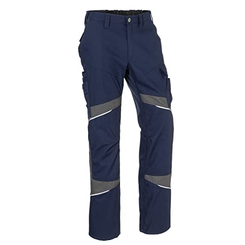 KÜBLER Workwear KÜBLER ACTIVIQ Cotton+ Arbeitshose blau, Größe 48, Herren-Arbeitshose aus verstärkter Baumwolle, robuste Arbeitshose von KÜBLER Workwear