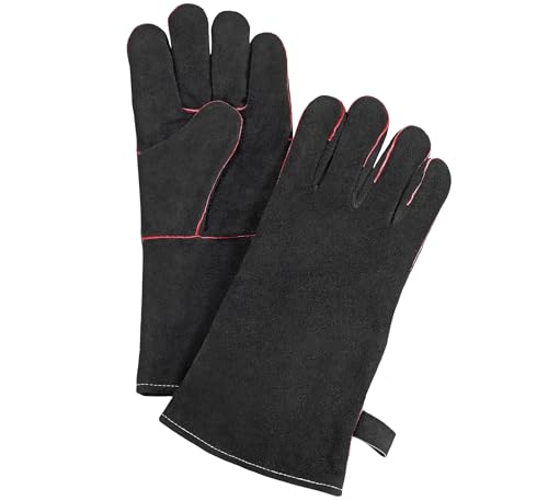 Küchenprofi BBQ Grillhandschuhe Texas, Hitzebeständig, Aus echtem Rauen Leder, Zum Grillen, Kochen und Backen, Mit Aufhängelasche, Schwarze Kochhandschuhe, Größe XL/11, Schwarz Küchenprofi BBQ Grillhandschuhe Texas, Hitzebeständig, Aus echtem Rauen Leder, Zum Grillen, Kochen und Backen, Mit Aufhängelasche, Schwarze Kochhandschuhe, Größe XL/11, Schwarz von KÜCHENPROFI