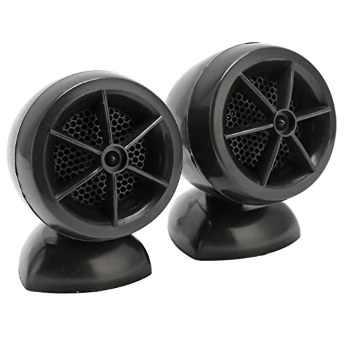 KUIDAMOS 2 STÜCKE Hochtöner für Car Audio, 1200 W Car Crossover Audio Divider Universal Car Tweeter Lautsprecher Car Dome Tweeters mit Dual Output 1200 W für Car Audio Lautsprecher 98 DB(Schwarz) von KUIDAMOS