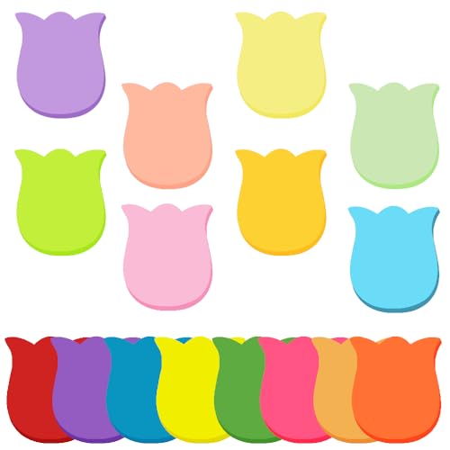 Farbige Haftnotizen, 16 Farben 800 Blatt Tulpe Form Selbstklebende Haftnotizzettel, Sticky Notes für Büro Schule Zuhause Memo Notizblöck 70 x 70 mm Farbige Haftnotizen, 16 Farben 800 Blatt Tulpe Form Selbstklebende Haftnotizzettel, Sticky Notes für Büro Schule Zuhause Memo Notizblöck 70 x 70 mm von KUIZHEN