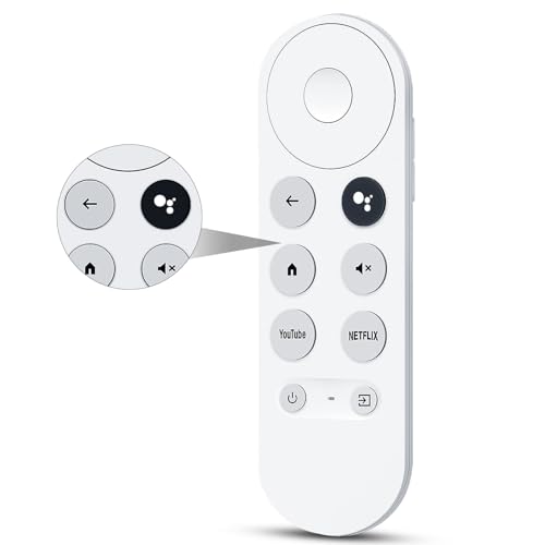 Replacement für Chromecast Fernbedienung, für Google Chromecast 4k Snow Streaming Media Player, G9N9N Bluetooth Remote Control for Google TV GA01920-US/GA01919-US/GA03131(Nur Fernsteuerung) von KUKUPOW