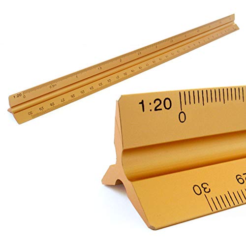 Maßstab Lineal Alu Dreikantlineal Dreikantmaßstab Scale Ruler 1: 20, 1: 25, 1: 50, 1: 75, 1: 100, 1: 150, 30cm lang Dreieckig Maßstab Maßstab Lineal Alu Dreikantlineal Dreikantmaßstab Scale Ruler 1: 20, 1: 25, 1: 50, 1: 75, 1: 100, 1: 150, 30cm lang Dreieckig Maßstab von KULTLOGGEN