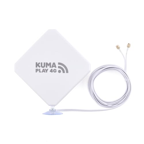 5 dBi High Gain MiMo Saugantenne für den Innenbereich, 2 x SMA-Stecker von KUMA