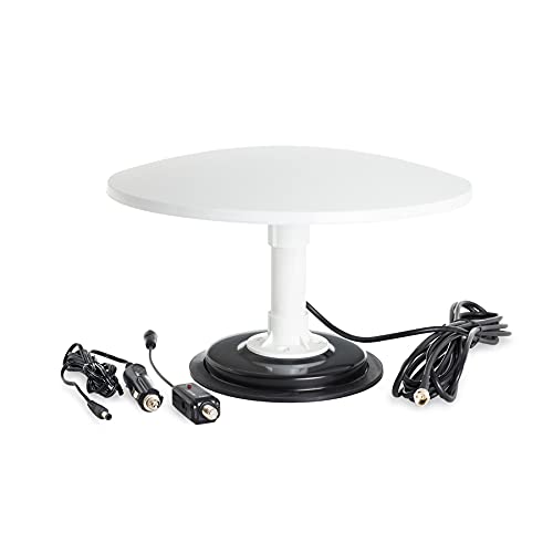 KUMA Cosmos DVBT2 Antenne mit Verstärker - Draussen Fernseher DVBT 2 Dachantenne HDTV Kit - Starke Magnetfuß DVB-T2 TV für Wohnmobil Wohnwagen Auto Boot LKW - 12v Omnidirektionales Digitales HD Set KUMA Cosmos DVBT2 Antenne mit Verstärker - Draussen Fernseher DVBT 2 Dachantenne HDTV Kit - Starke Magnetfuß DVB-T2 TV für Wohnmobil Wohnwagen Auto Boot LKW - 12v Omnidirektionales Digitales HD Set von KUMA