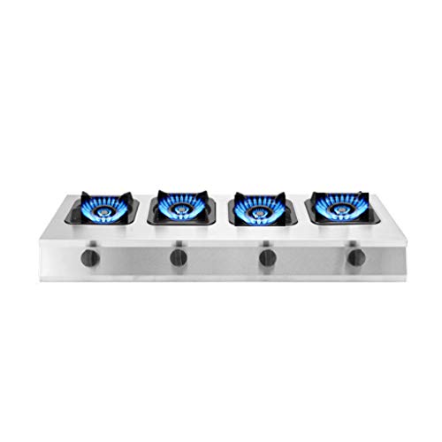 Gasherd mit 4 Brennern, LPG/NG Dual Fuel – Einbau-Gasherd aus Edelstahl mit rechten Drehknöpfen – gepulste elektronische Zündung – geeignet für den privaten und professionellen Gebrauch Gasherd mit 4 Brennern, LPG/NG Dual Fuel – Einbau-Gasherd aus Edelstahl mit rechten Drehknöpfen – gepulste elektronische Zündung – geeignet für den privaten und professionellen Gebrauch von KUMIAO