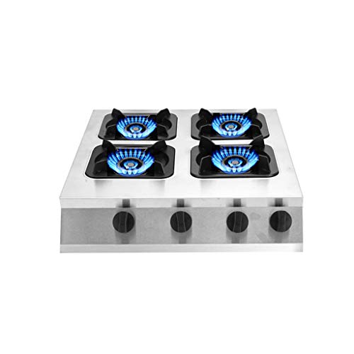 Gasherd mit 4 Brennern, LPG/NG Dual Fuel – Einbau-Gasherd aus Edelstahl mit rechten Drehknöpfen – gepulste elektronische Zündung – geeignet für den privaten und professionellen Gebrauch Gasherd mit 4 Brennern, LPG/NG Dual Fuel – Einbau-Gasherd aus Edelstahl mit rechten Drehknöpfen – gepulste elektronische Zündung – geeignet für den privaten und professionellen Gebrauch von KUMIAO