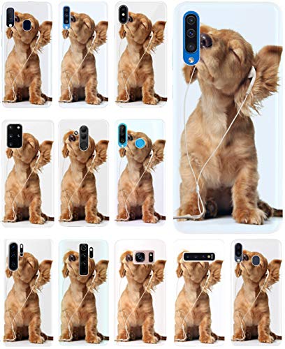 KuMo Hülle für Samsung Galaxy A10 Handyhülle Design 1023 Hund Hunde Baby Welpe Braun aus flexiblem Silikon SchutzHülle Softcase HandyCover Hülle für Samsung Galaxy A10 von KuMo