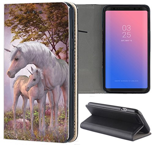 KUMO Hülle für Samsung Galaxy A5 2016 Handyhülle Design 1535 Einhorn Fantasy Pferd Fohlen aus Kunstleder Schutzhülle Smart Cover Klapphülle Handy Case Hülle für Samsung Galaxy A5 2016 von KUMO