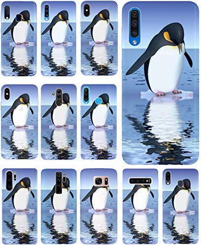 KUMO Hülle für Samsung Galaxy S20 Handyhülle Design 1138 Pinguin Blau Schwarz Animiert aus flexiblem Silikon SchutzHülle Softcase HandyCover Hülle für Samsung Galaxy S20 von KUMO