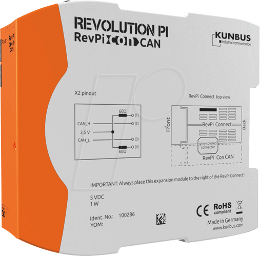 REVPI CON CAN - RevPi Con CAN - CAN-Bus-Erweiterung von KUNBUS