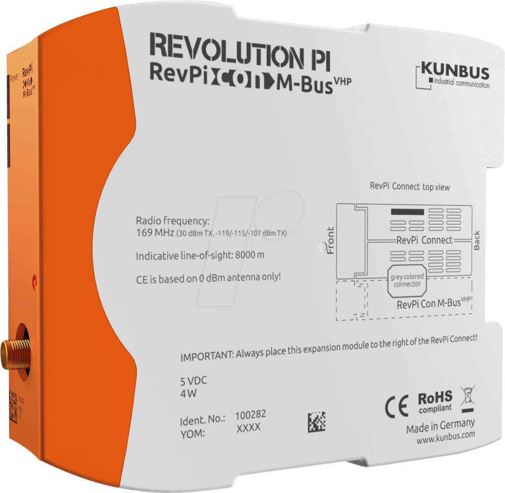 REVPI CON MBUS V - RevPi Con M-Bus - M-Bus-Erweiterung von KUNBUS