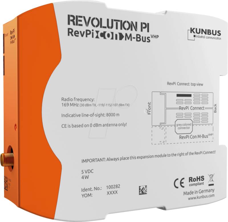 REVPI CON MBUS V - RevPi Con M-Bus - M-Bus-Erweiterung von KUNBUS