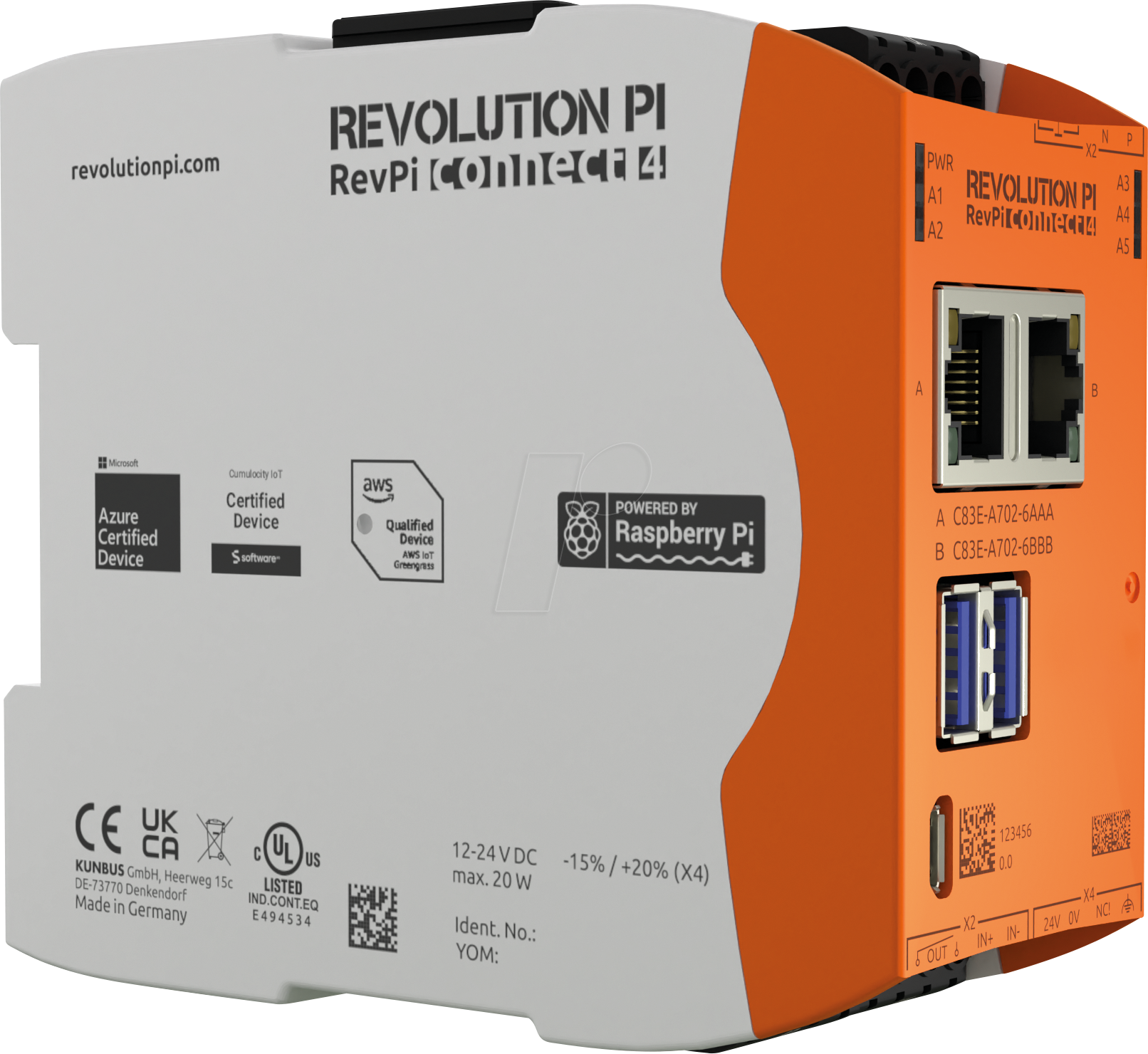 REVPI CON4 32G8 - RevPi Connect 4, 32 GB Flash, 8 GB RAM von KUNBUS