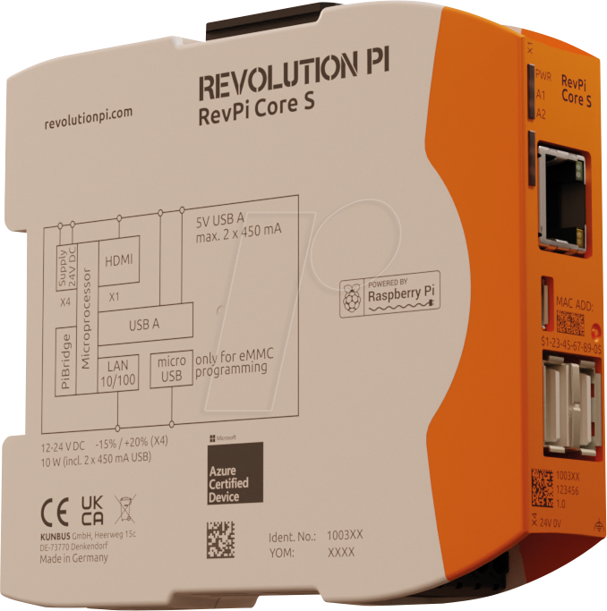 REVPI CORE S32 - RevPi Core S 32 GB von KUNBUS