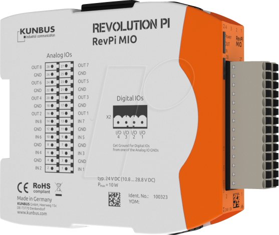 REVPI MIO - RevPi MIO - Analoges und digitales E/A-Modul von KUNBUS