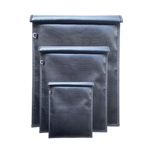 Faraday Taschen für Laptops, Tablets, Handys, Autoschlüssel, Radio, Faraday-Schlüsselanhänger-Schutz, feuerfeste und wasserdichte RFID-Signalblockiertasche, Datenschutz für elektronische Geräte, 3 von KUNFALY
