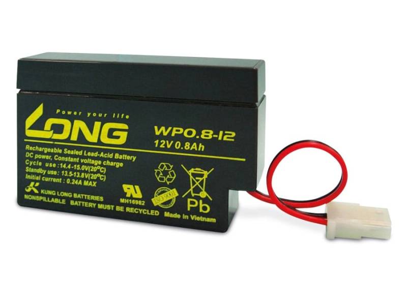 KUNG LONG Blei-Akkumulator WP0.8-12, 12 V-/0,8 Ah von KUNG LONG