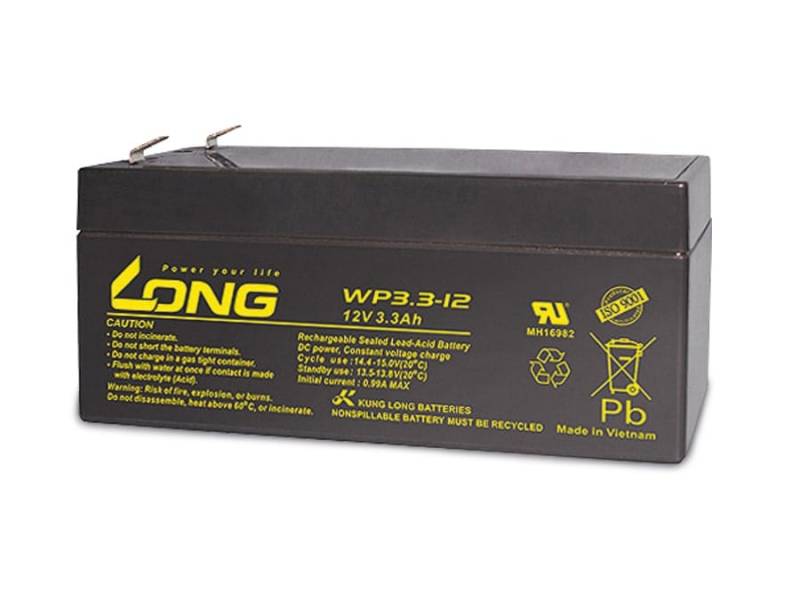 KUNG LONG Blei-Akkumulator WP3.3-12, 12 V-/3,3 Ah von KUNG LONG