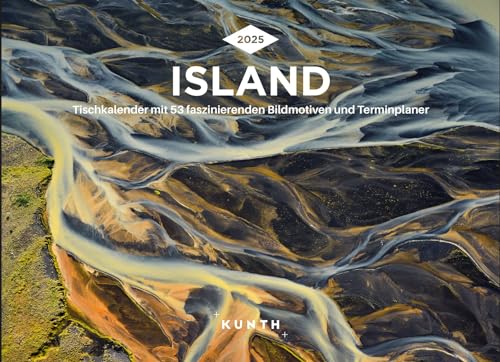 Island - KUNTH Tischkalender 2025: Wochenkalender mit faszinierenden Fotomotiven und einem praktischen Terminplaner (KUNTH Tischkalender mit Wochenplaner) von KUNTH