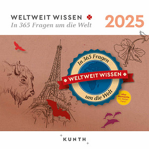KUNTH Tischkalender In 365 Fragen um die Welt 2025 Bilder KUNTH Tischkalender In 365 Fragen um die Welt 2025 Bilder von KUNTH