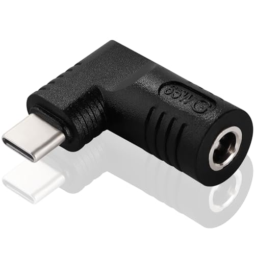 KUOQIY 65W PD USB C zu DC Adapter, DC Buchse 5.5x2.1 mm Eingang auf USB C Typ C Abgewinkelter 90 Grad Netzstecker Ladeadapter, DC zu USB Typ C Power Plug Ladeadapter, für Laptop Handy KUOQIY 65W PD USB C zu DC Adapter, DC Buchse 5.5x2.1 mm Eingang auf USB C Typ C Abgewinkelter 90 Grad Netzstecker Ladeadapter, DC zu USB Typ C Power Plug Ladeadapter, für Laptop Handy von KUOQIY