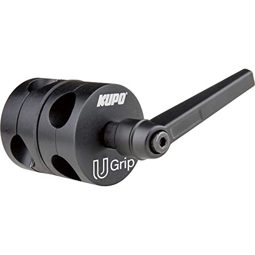 KUPO U-Grip Knebelgriff (KG102012), 4,8 cm, Schwarz, für Kfz-Halterung, Kamera, Camcorder, Tablet, Handy von KUPO