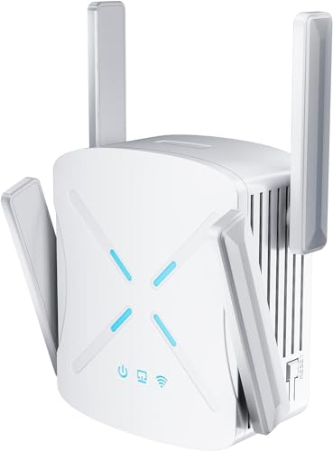 ButterFox Répéteur WiFi Puissant Amplificateur WiFi sans Fil Puissant avec Mode Répéteur/Routeur/AP, WiFi Extender Compatible avec Toutes Les Box Internet, 1200Mbps 5GHz&2.4GHz, K-K58 von KURUI