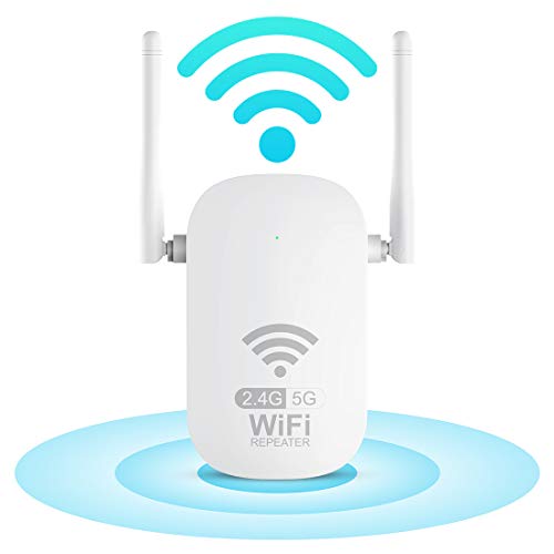 WLAN Verstärker WLAN Repeater mit LAN Anschluss, WLAN Signalverstärker, Internet Verstärker bis zu 13800sq.ft und 45 Geräte, 1200Mbit/s 5GHz & 2.4GHz, US2F0-KURUI WLAN Verstärker WLAN Repeater mit LAN Anschluss, WLAN Signalverstärker, Internet Verstärker bis zu 13800sq.ft und 45 Geräte, 1200Mbit/s 5GHz & 2.4GHz, US2F0-KURUI von KURUI