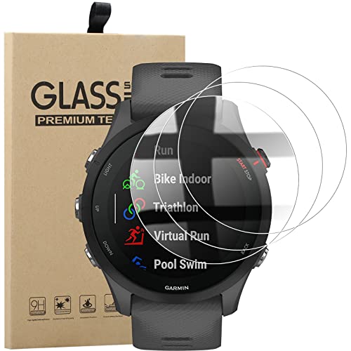 KUSINHOKA 3 Stück Schutzfolie kompatibel mit Garmin Forerunner 255, HD Klar Displayschutzfolie [Anti-Kratzen] Schutzglas Schutzfolie für Garmin Forerunner 255 von KUSINHOKA