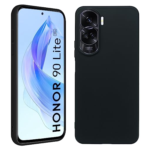 KUSINHOKA Hülle für Honor 90 Lite, Ultradünn Silikon [Anti-Kratzer] Handyhülle TPU [Stoßfest] Weich Schutzhülle Protective Case für Honor 90 Lite - Schwarz von KUSINHOKA