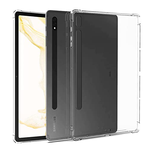 KUSINHOKA Hülle für Samsung Galaxy Tab S8 Plus, TPU Ultradünn Weich Hülle Stoßfest Sturzfest Schutzhülle für Samsung Galaxy Tab S8 Plus, Transparente von KUSINHOKA