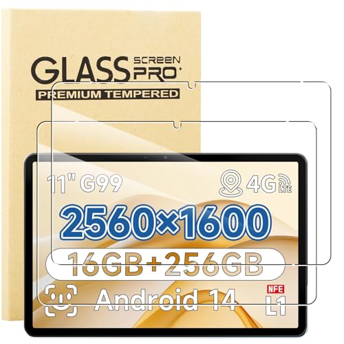 KUSINHOKA Schutzfolie für ALLDOCUBE iPlay 70 Pro 11 Zoll Folie, 2 Stück 9H Härte [Anti-Kratzen] Anti-Fingerabdruck Gehärtetem Schutzglas, Anti-Bläschen [Hohe Empfindlichkeit] Displayschutzfolie von KUSINHOKA