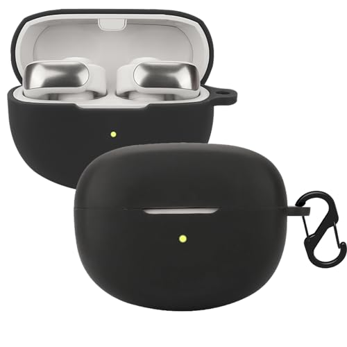 KUSINHOKA Silikonhülle Kompatibel mit Bose Ultra Open Earbuds mit Karabiner, Schlank Stoßfest Kopfhörer Hülle, Weiches TPU Ohrhörer Schutzhülle Abdeckung Unterstützt kabelloses Laden, Schwarz KUSINHOKA Silikonhülle Kompatibel mit Bose Ultra Open Earbuds mit Karabiner, Schlank Stoßfest Kopfhörer Hülle, Weiches TPU Ohrhörer Schutzhülle Abdeckung Unterstützt kabelloses Laden, Schwarz von KUSINHOKA