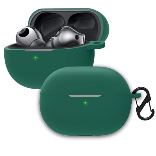KUSINHOKA Silikonhülle Kompatibel mit Huawei Freebuds Pro 3 mit Karabiner, Schlank Stoßfest Kopfhörer Hülle, Weiches TPU Ohrhörer Schutzhülle Abdeckung Unterstützt kabelloses Laden, Grün KUSINHOKA Silikonhülle Kompatibel mit Huawei Freebuds Pro 3 mit Karabiner, Schlank Stoßfest Kopfhörer Hülle, Weiches TPU Ohrhörer Schutzhülle Abdeckung Unterstützt kabelloses Laden, Grün von KUSINHOKA