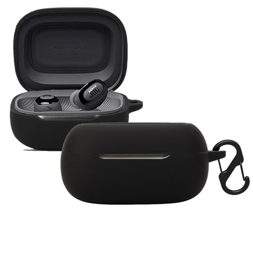 KUSINHOKA Silikonhülle Kompatibel mit JBL Live Buds 3 mit Karabiner, Schlank Stoßfest Kopfhörer Hülle, Weiches TPU Ohrhörer Schutzhülle Abdeckung Unterstützt kabelloses Laden, Schwarz KUSINHOKA Silikonhülle Kompatibel mit JBL Live Buds 3 mit Karabiner, Schlank Stoßfest Kopfhörer Hülle, Weiches TPU Ohrhörer Schutzhülle Abdeckung Unterstützt kabelloses Laden, Schwarz von KUSINHOKA