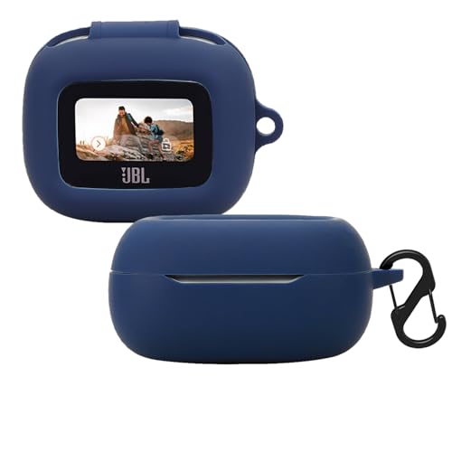 KUSINHOKA Silikonhülle Kompatibel mit JBL Live Flex 3 mit Karabiner, Schlank Stoßfest Kopfhörer Hülle, Weiches TPU Ohrhörer Schutzhülle Abdeckung Unterstützt kabelloses Laden, Blau KUSINHOKA Silikonhülle Kompatibel mit JBL Live Flex 3 mit Karabiner, Schlank Stoßfest Kopfhörer Hülle, Weiches TPU Ohrhörer Schutzhülle Abdeckung Unterstützt kabelloses Laden, Blau von KUSINHOKA