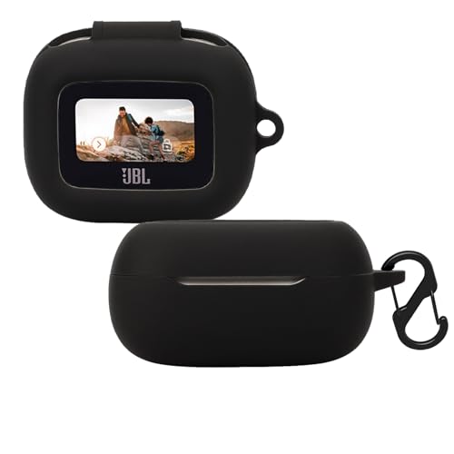 KUSINHOKA Silikonhülle Kompatibel mit JBL Live Flex 3 mit Karabiner, Schlank Stoßfest Kopfhörer Hülle, Weiches TPU Ohrhörer Schutzhülle Abdeckung Unterstützt kabelloses Laden, Schwarz KUSINHOKA Silikonhülle Kompatibel mit JBL Live Flex 3 mit Karabiner, Schlank Stoßfest Kopfhörer Hülle, Weiches TPU Ohrhörer Schutzhülle Abdeckung Unterstützt kabelloses Laden, Schwarz von KUSINHOKA