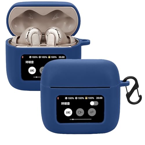 KUSINHOKA Silikonhülle Kompatibel mit JBL Tour Pro 3 mit Karabiner, Schlank Stoßfest Kopfhörer Hülle, Weiches TPU Ohrhörer Schutzhülle Abdeckung Unterstützt kabelloses Laden, Blau KUSINHOKA Silikonhülle Kompatibel mit JBL Tour Pro 3 mit Karabiner, Schlank Stoßfest Kopfhörer Hülle, Weiches TPU Ohrhörer Schutzhülle Abdeckung Unterstützt kabelloses Laden, Blau von KUSINHOKA