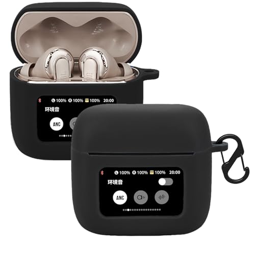 KUSINHOKA Silikonhülle Kompatibel mit JBL Tour Pro 3 mit Karabiner, Schlank Stoßfest Kopfhörer Hülle, Weiches TPU Ohrhörer Schutzhülle Abdeckung Unterstützt kabelloses Laden, Schwarz KUSINHOKA Silikonhülle Kompatibel mit JBL Tour Pro 3 mit Karabiner, Schlank Stoßfest Kopfhörer Hülle, Weiches TPU Ohrhörer Schutzhülle Abdeckung Unterstützt kabelloses Laden, Schwarz von KUSINHOKA