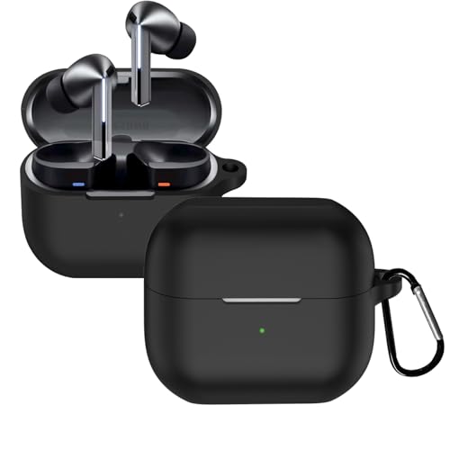 KUSINHOKA Silikonhülle Kompatibel mit Samsung Galaxy Buds 3/Buds 3 Pro mit Karabiner, Schlank Stoßfest Kopfhörer Hülle, Weiches TPU Ohrhörer Schutzhülle Abdeckung Unterstützt kabelloses Laden, Schwarz KUSINHOKA Silikonhülle Kompatibel mit Samsung Galaxy Buds 3/Buds 3 Pro mit Karabiner, Schlank Stoßfest Kopfhörer Hülle, Weiches TPU Ohrhörer Schutzhülle Abdeckung Unterstützt kabelloses Laden, Schwarz von KUSINHOKA