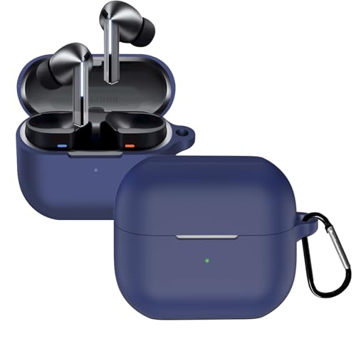 KUSINHOKA Silikonhülle Kompatibel mit Samsung Galaxy Buds 3/Buds 3 Pro mit Karabiner, Schlank Stoßfest Kopfhörer Hülle, Weiches TPU Ohrhörer Schutzhülle Abdeckung Unterstützt kabelloses Laden, Blau KUSINHOKA Silikonhülle Kompatibel mit Samsung Galaxy Buds 3/Buds 3 Pro mit Karabiner, Schlank Stoßfest Kopfhörer Hülle, Weiches TPU Ohrhörer Schutzhülle Abdeckung Unterstützt kabelloses Laden, Blau von KUSINHOKA