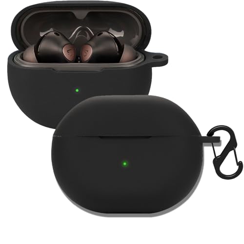 KUSINHOKA Silikonhülle Kompatibel mit SoundPEATS Air 4 Pro mit Karabiner, Schlank Stoßfest Kopfhörer Hülle, Weiches TPU Ohrhörer Schutzhülle Abdeckung Unterstützt kabelloses Laden, Schwarz KUSINHOKA Silikonhülle Kompatibel mit SoundPEATS Air 4 Pro mit Karabiner, Schlank Stoßfest Kopfhörer Hülle, Weiches TPU Ohrhörer Schutzhülle Abdeckung Unterstützt kabelloses Laden, Schwarz von KUSINHOKA