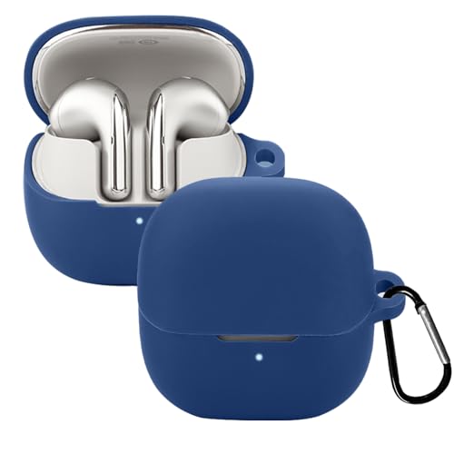 KUSINHOKA Silikonhülle Kompatibel mit Xiaomi Buds 5 mit Karabiner, Schlank Stoßfest Kopfhörer Hülle, Weiches TPU Ohrhörer Schutzhülle Abdeckung Unterstützt kabelloses Laden, Blau KUSINHOKA Silikonhülle Kompatibel mit Xiaomi Buds 5 mit Karabiner, Schlank Stoßfest Kopfhörer Hülle, Weiches TPU Ohrhörer Schutzhülle Abdeckung Unterstützt kabelloses Laden, Blau von KUSINHOKA