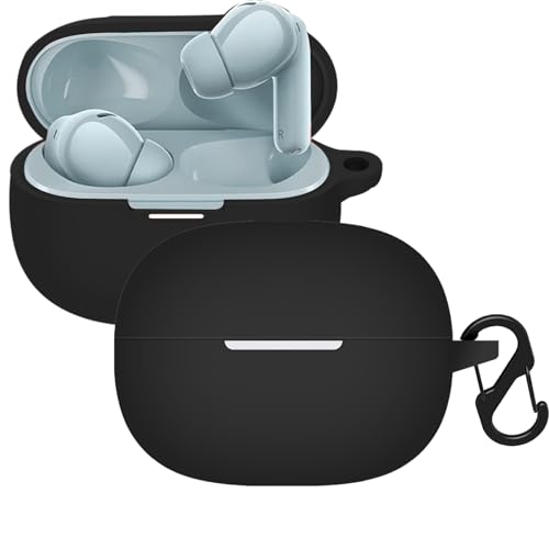 KUSINHOKA Silikonhülle Kompatibel mit Xiaomi Redmi Buds 5 Pro mit Karabiner, Schlank Stoßfest Kopfhörer Hülle, Weiches TPU Ohrhörer Schutzhülle Abdeckung Unterstützt kabelloses Laden, Schwarz KUSINHOKA Silikonhülle Kompatibel mit Xiaomi Redmi Buds 5 Pro mit Karabiner, Schlank Stoßfest Kopfhörer Hülle, Weiches TPU Ohrhörer Schutzhülle Abdeckung Unterstützt kabelloses Laden, Schwarz von KUSINHOKA