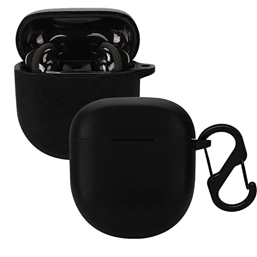Silikonhülle Kompatibel mit Bose QuietComfort Ultra/Earbuds II, KUSINHOKA Unterstützt kabelloses Laden Schlank Stoßfest Kopfhörer Hülle Haut Tragetasche Schutz Ohrhörer Abdeckung mit Karabiner von KUSINHOKA