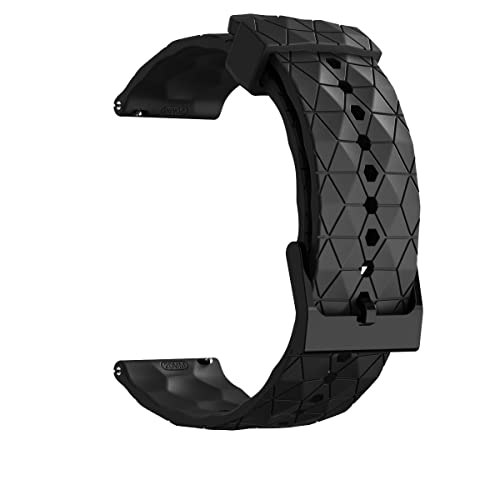 KUTEWEU 22mm Armband für Galaxy Watch 3 45mm/Galaxy Watch 46mm/Gear S3 Classic Strap, 20mm Silikon Ersatzarmbänder Sport Bracelet für Galaxy Watch5 Pro/Galaxy Watch5 40mm/ Watch4 (20mm, Schwarz) von KUTEWEU