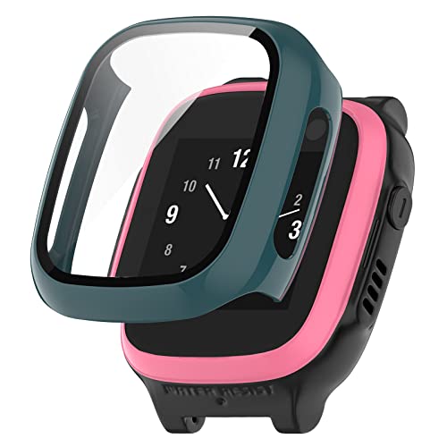 KUTEWEU Ersatz Uhr Hülle Kompatibel mit Xplora X5 Play, Watch Case Schutzfolie Anti Kratzen PC Cover Shell Schutzhülle Ersatz Case Bumper für Xplora X5 Play Smartwatch Zubehör (Green) von KUTEWEU