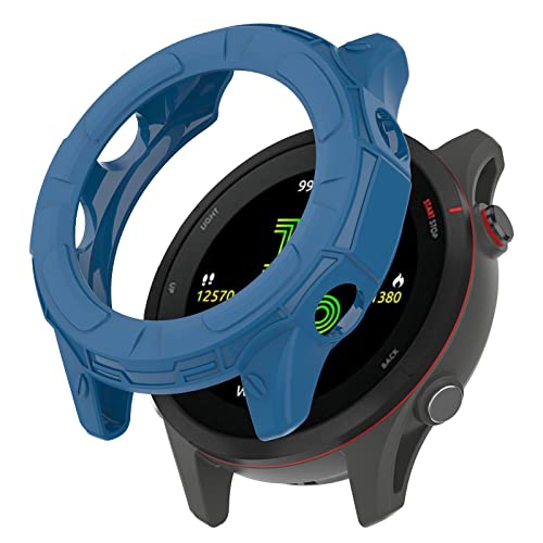 KUTEWEU Hülle Kompatibel mit Garmin Forerunner 255, Anti Kratzen TPU Cover, Shell Schutzhülle Ersatz Case Bumper für Garmin Forerunner 255 Smartwatch Zubehör (Blau) von KUTEWEU