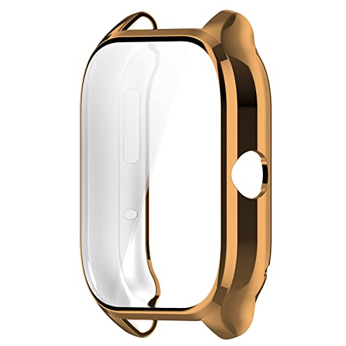KUTEWEU Hülle kompatibel mit Huami Amazfit GTS4 Smart Watch-Ultra-Dünn Leichte Schutzhülle Polycarbonat Beschichtung Schutz Gehaüse Abdeckung für Amazfit GTS4 Smartwatch Zubehör (Rose Gold) von KUTEWEU